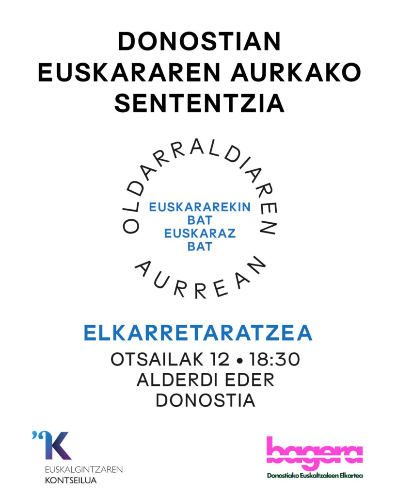 ELKARRETARATZEA DONOSTIAN